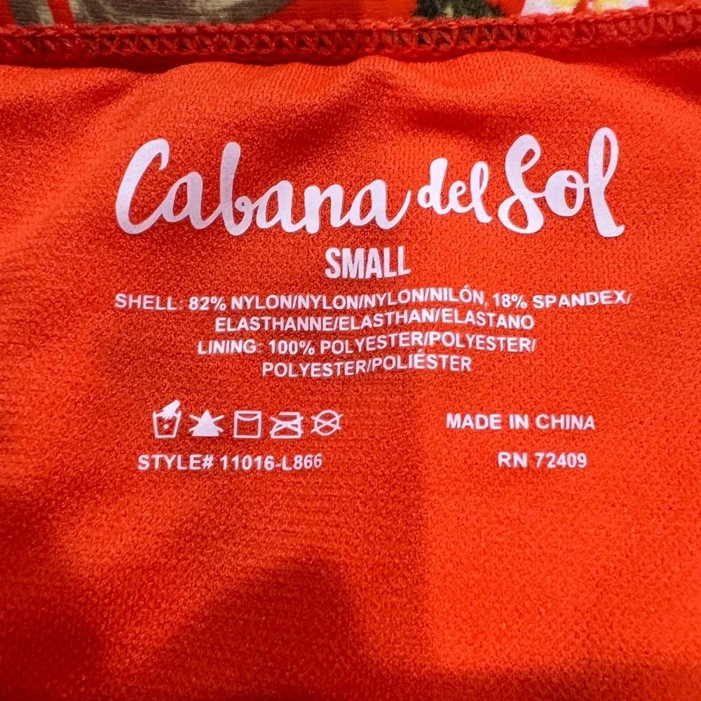 Cabana Del Sol Floral Bikini Set Size Small - Picture 6 of 7